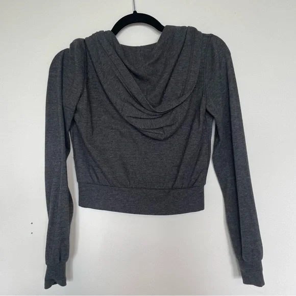 Aritzia TNA- COTTON lightweight, cropped jacket with hood [XS] - Picture 3 of 7